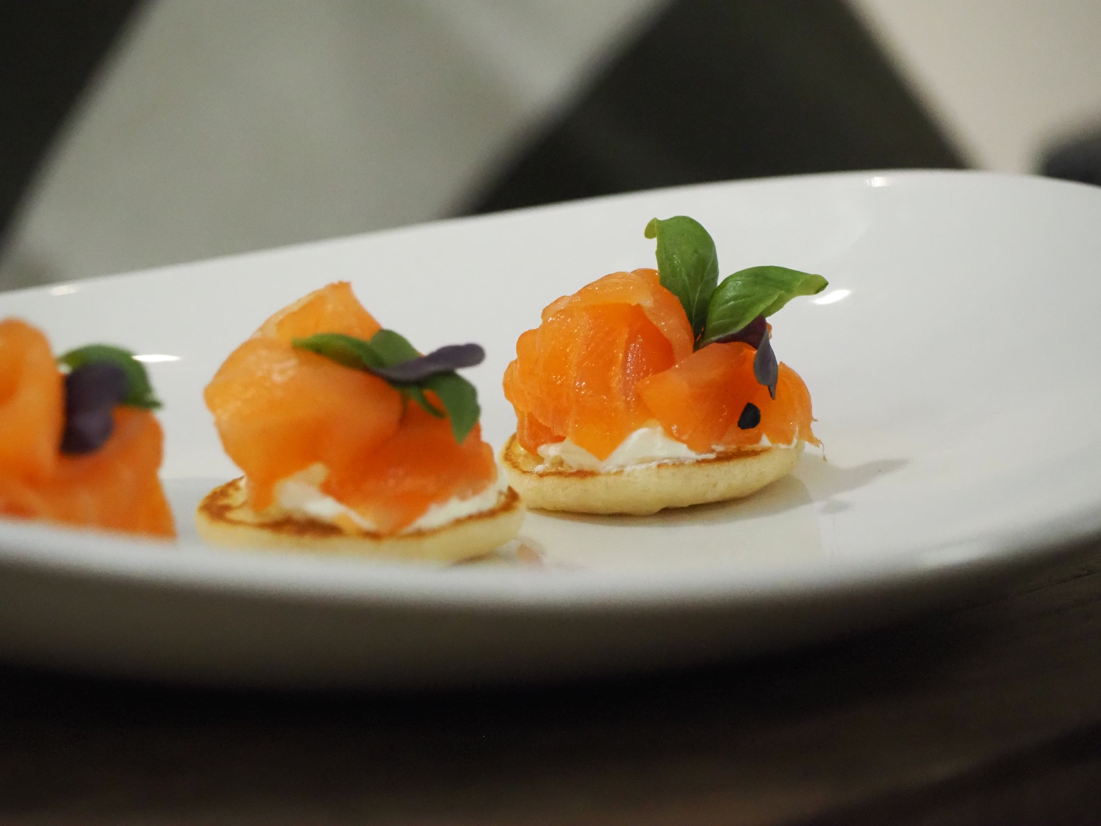 Smoked Salmon Blinis 