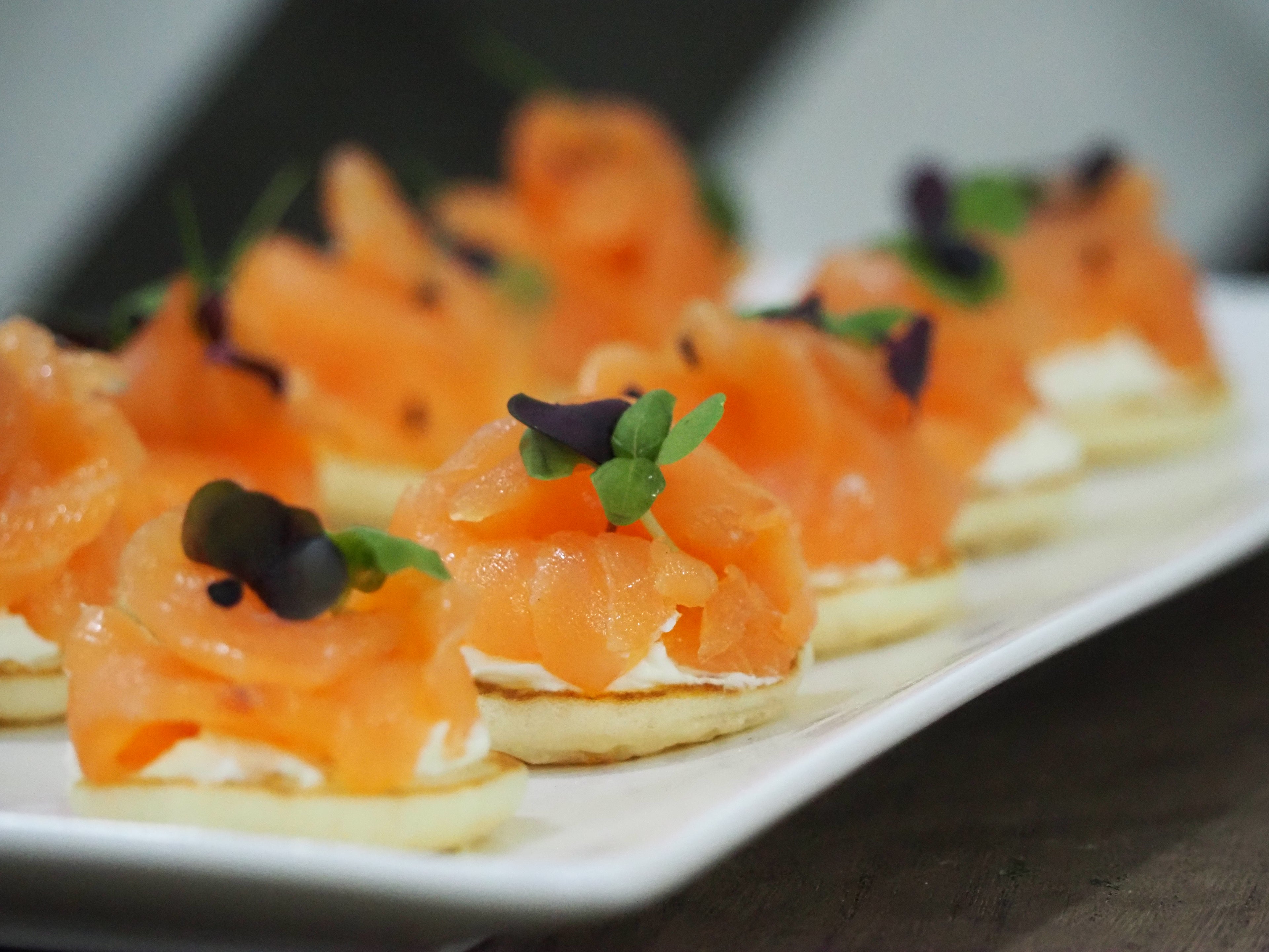 Smoked Salmon Blinis 