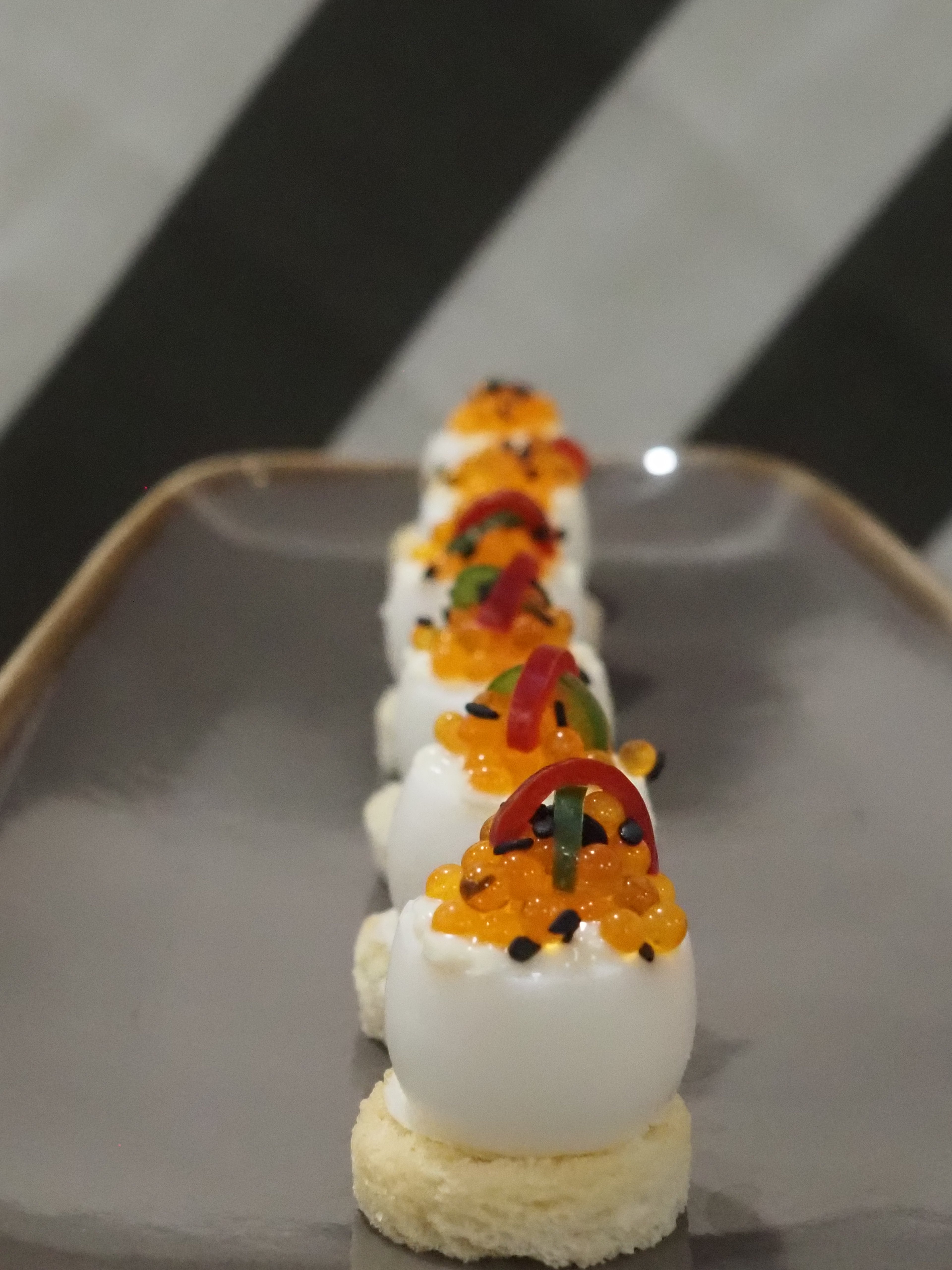 Devilled Quail's Egg on Toast