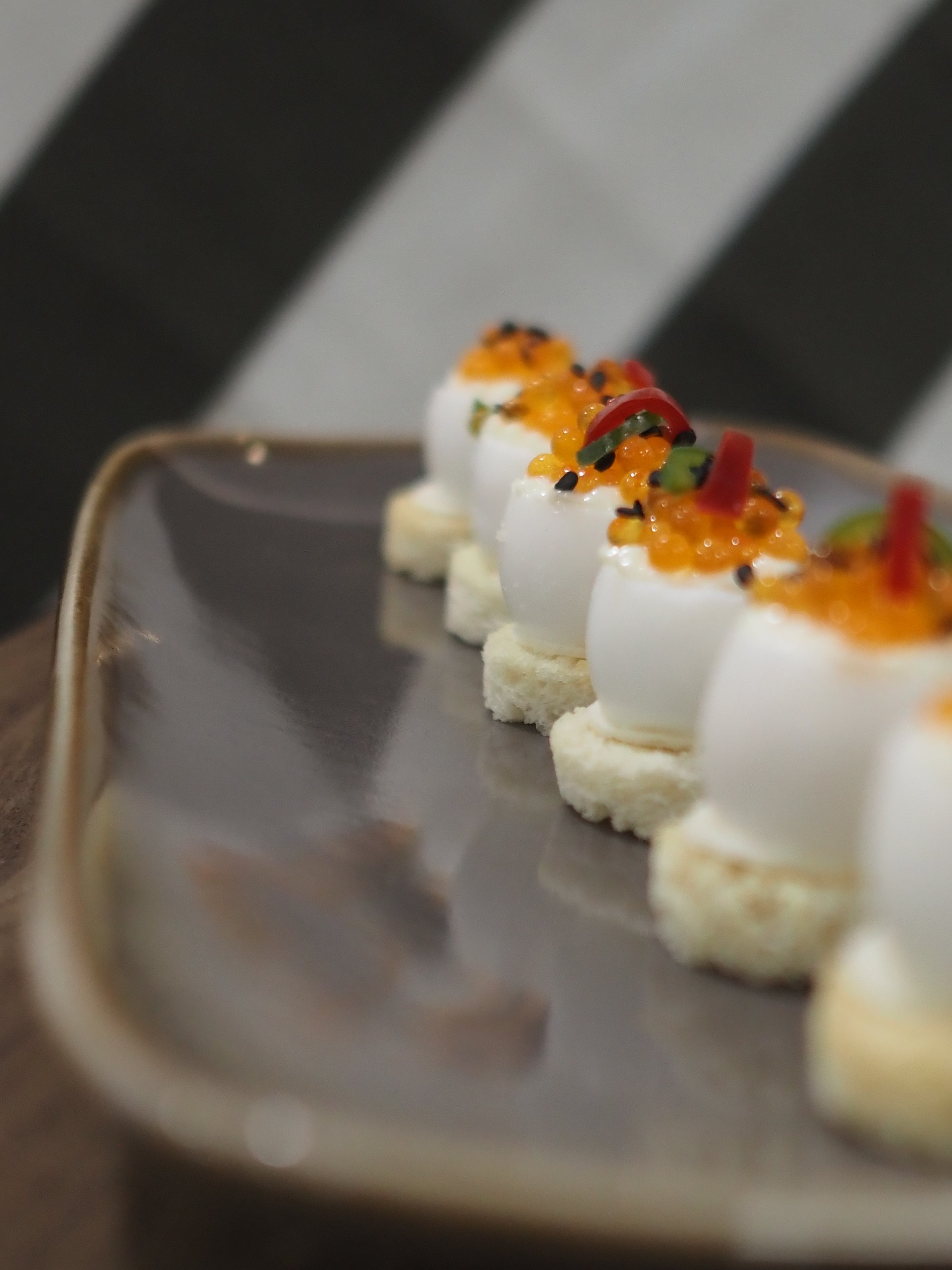 Devilled Quail's Egg on Toast