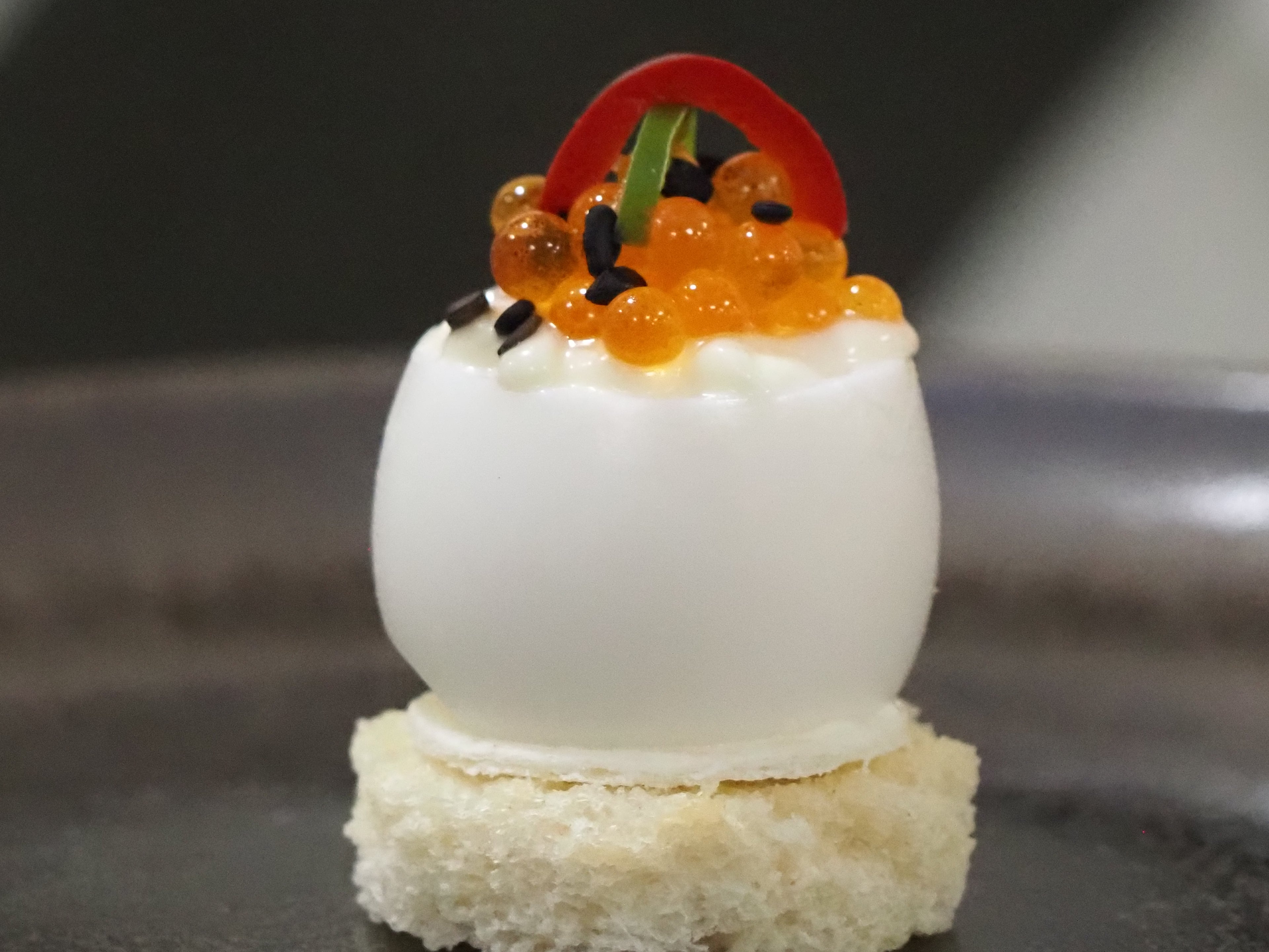Devilled Quail's Egg on Toast