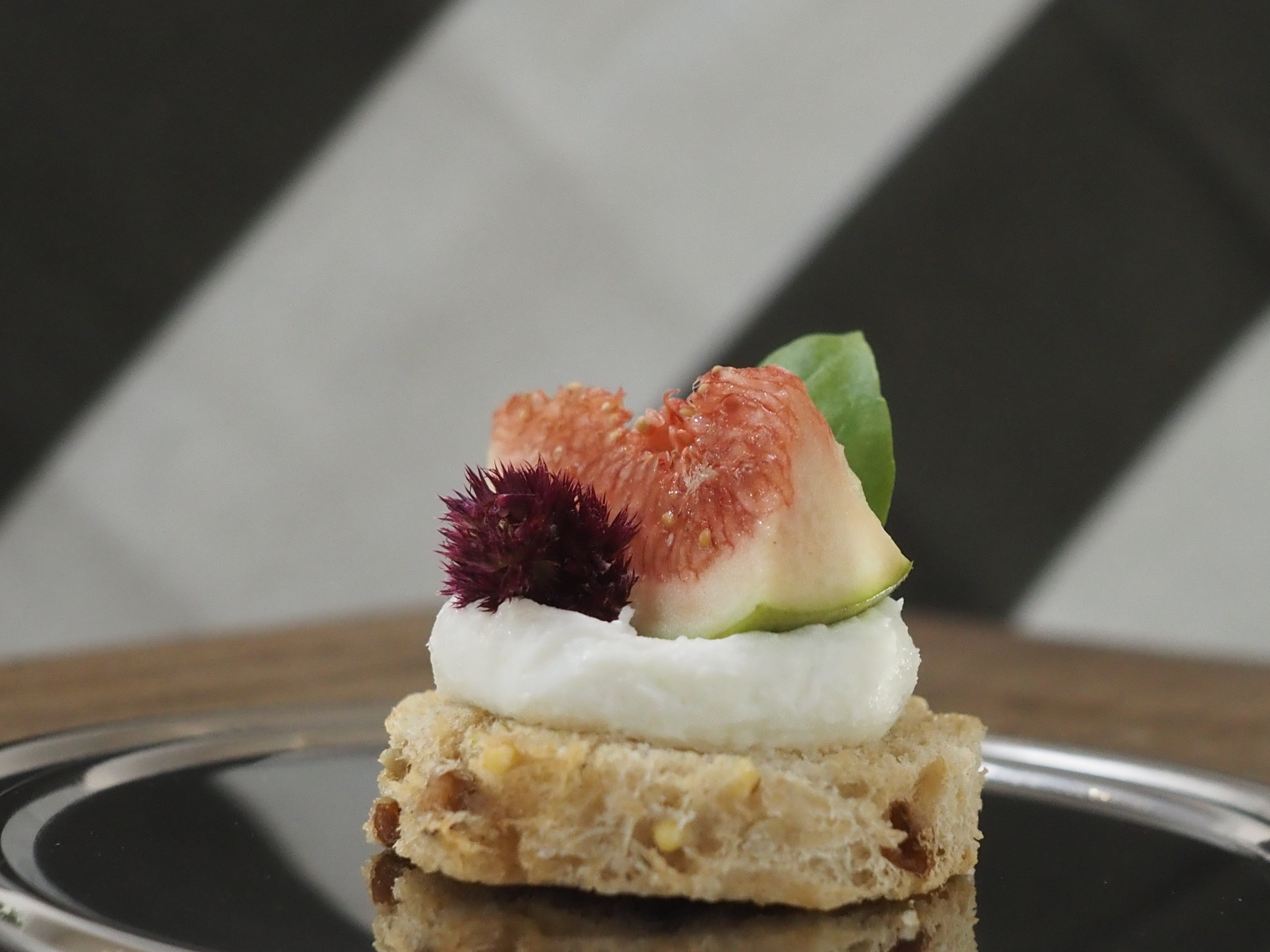 Goat Cheese and Fresh Fig Crispy Crostini