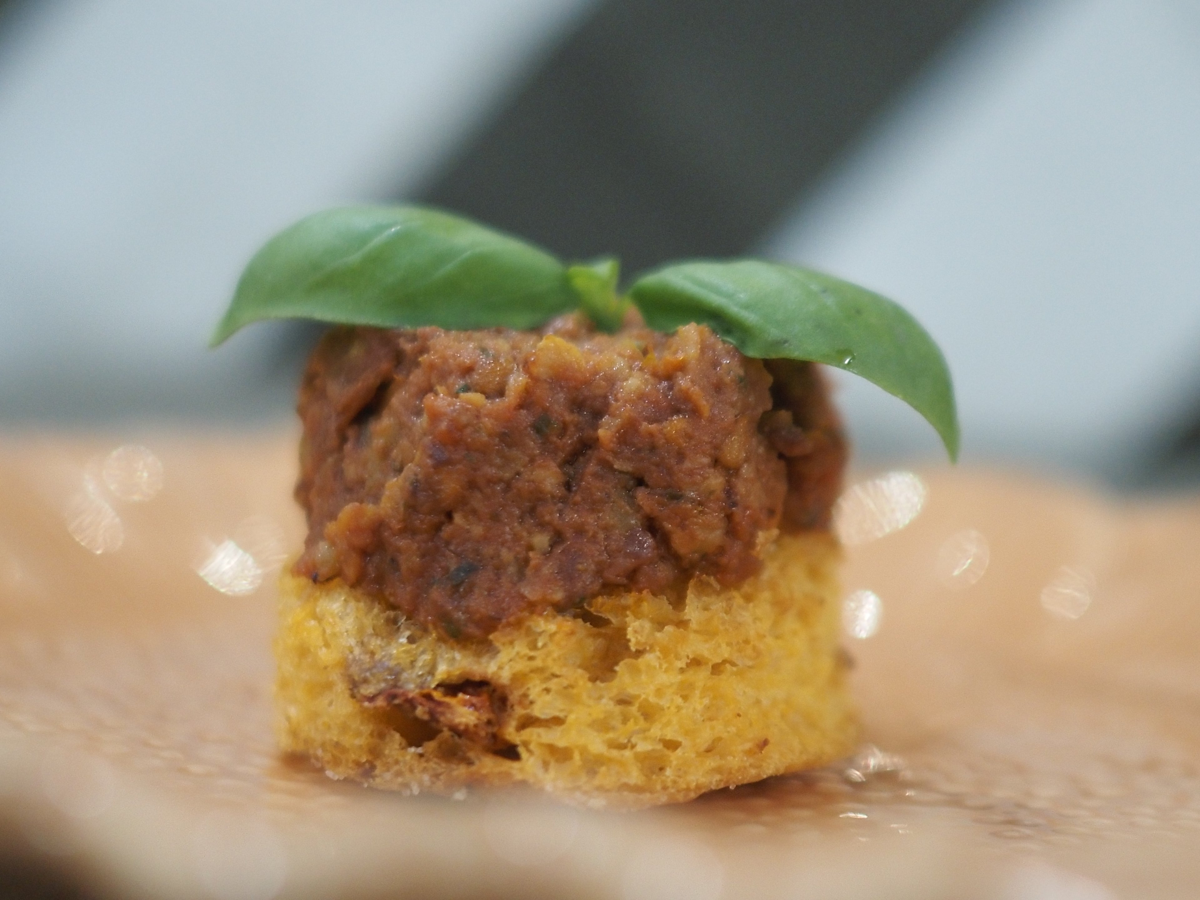 Tomato Tapenade on Tomato Bread