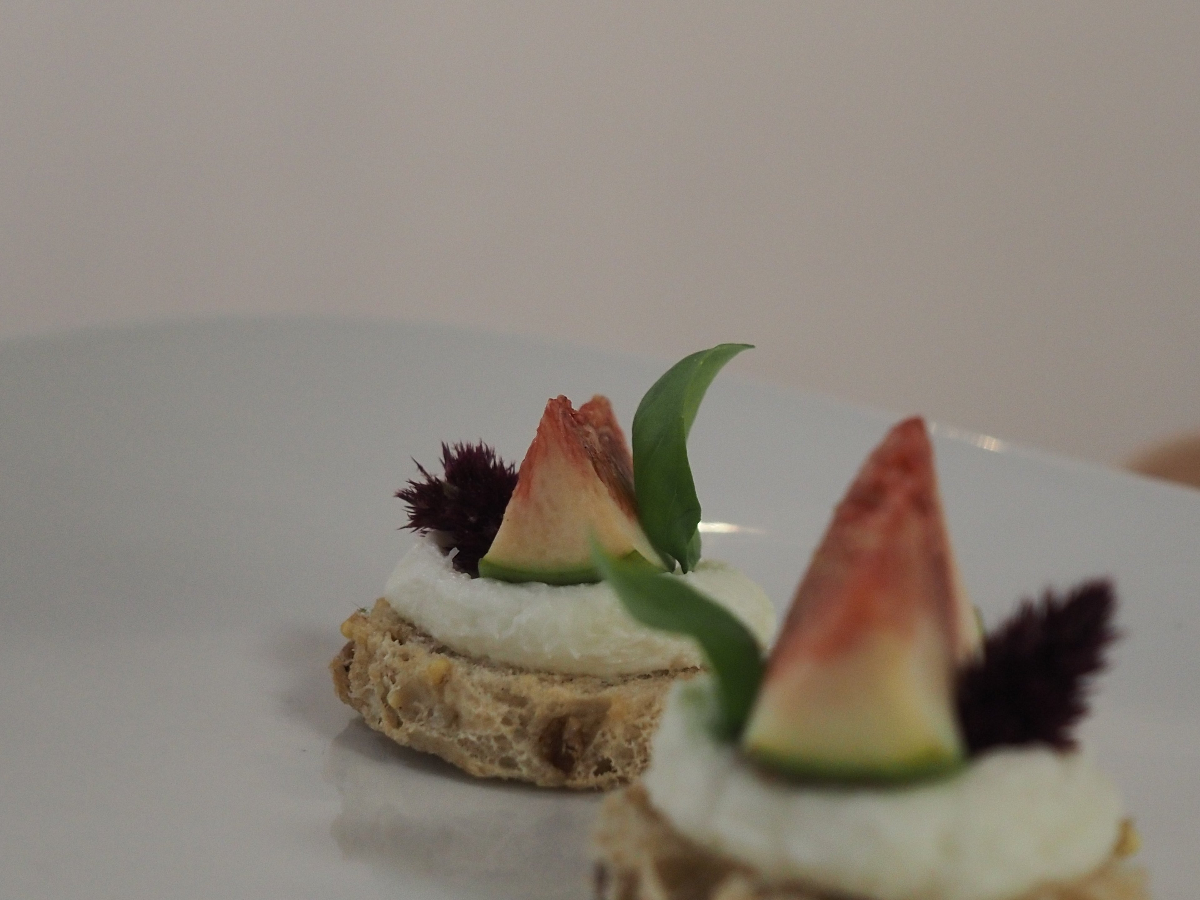 Goat Cheese and Fresh Fig Crispy Crostini