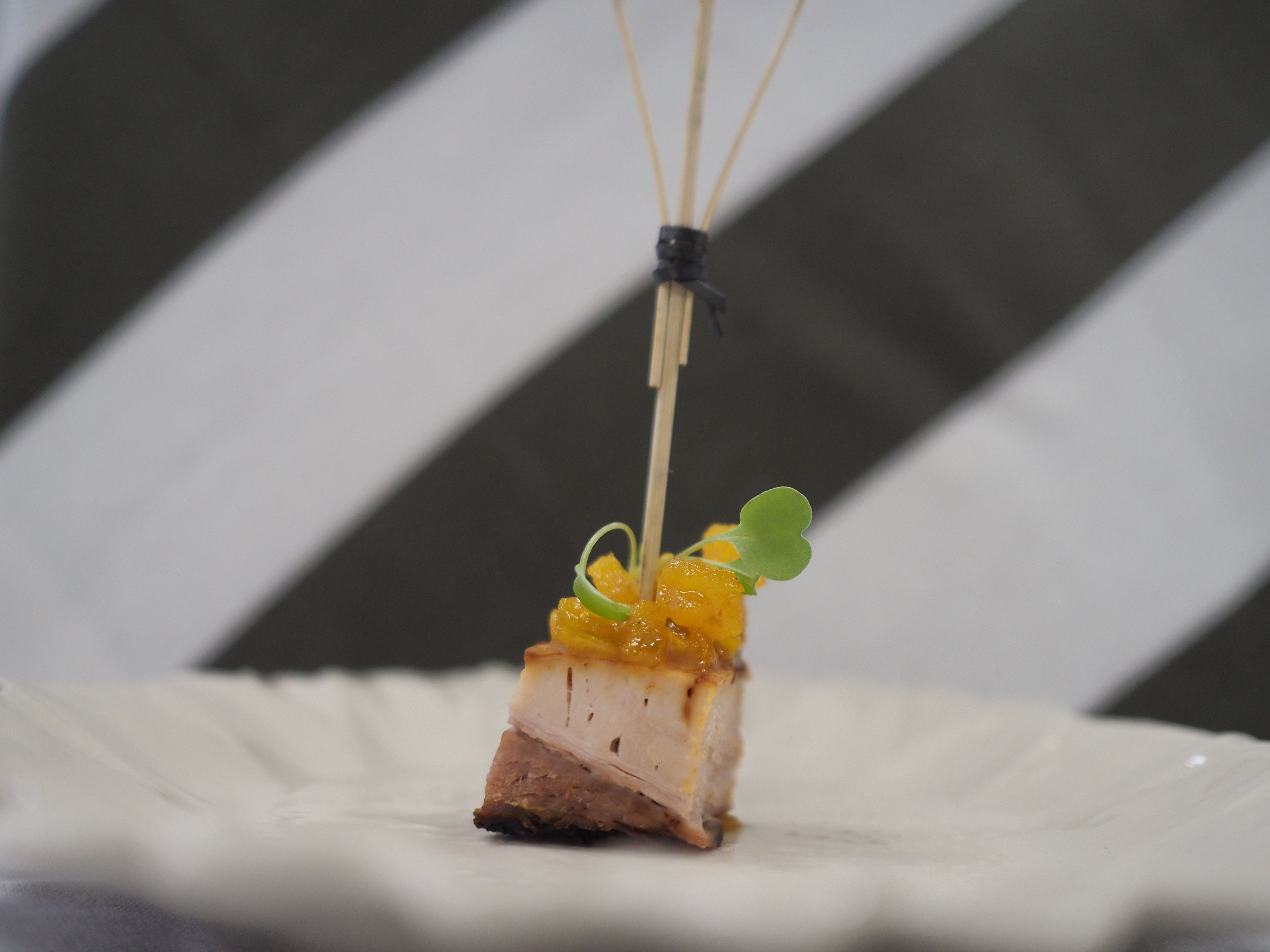 Korean Glazed Pork Belly Skewer