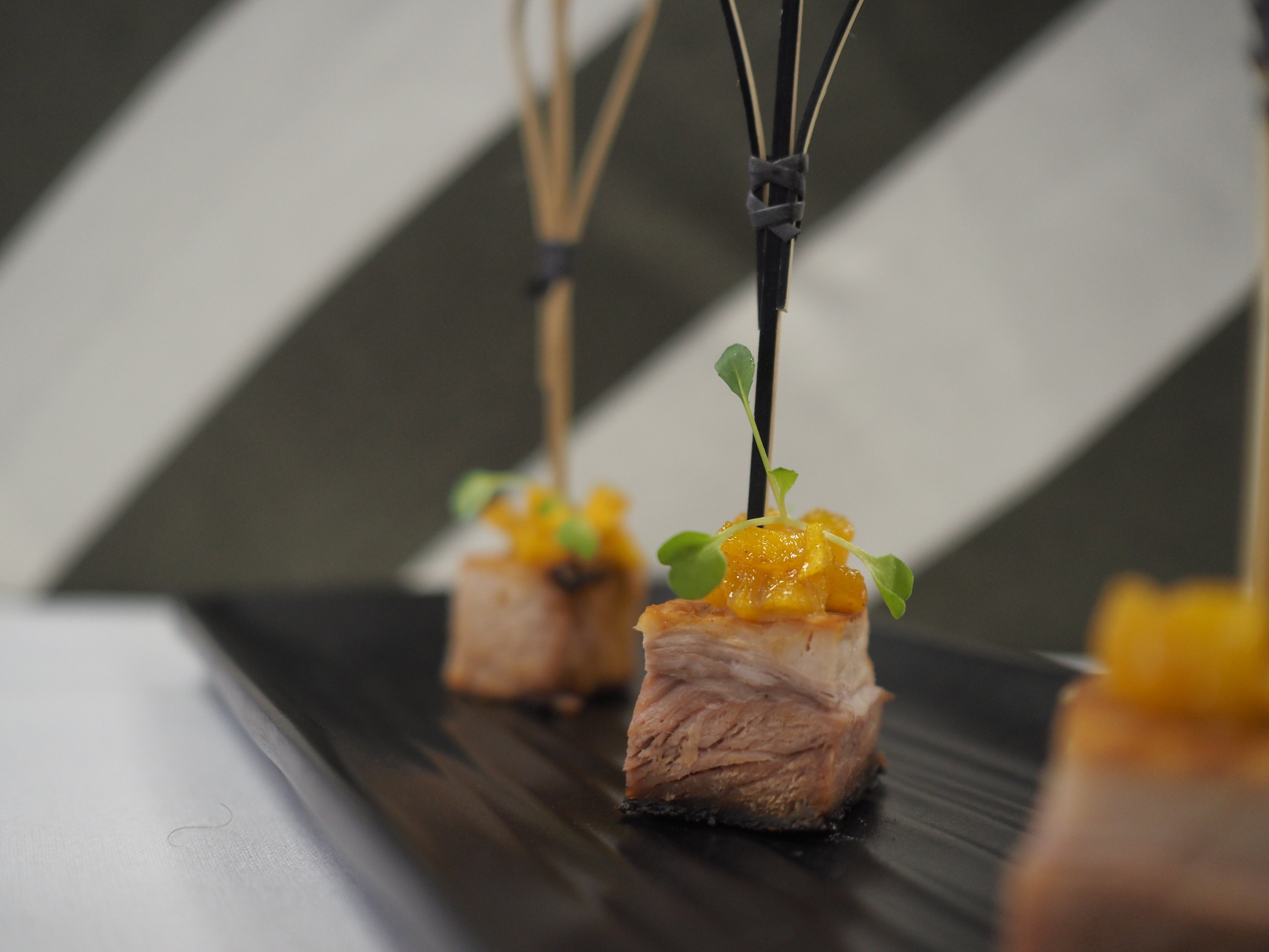Korean Glazed Pork Belly Skewer