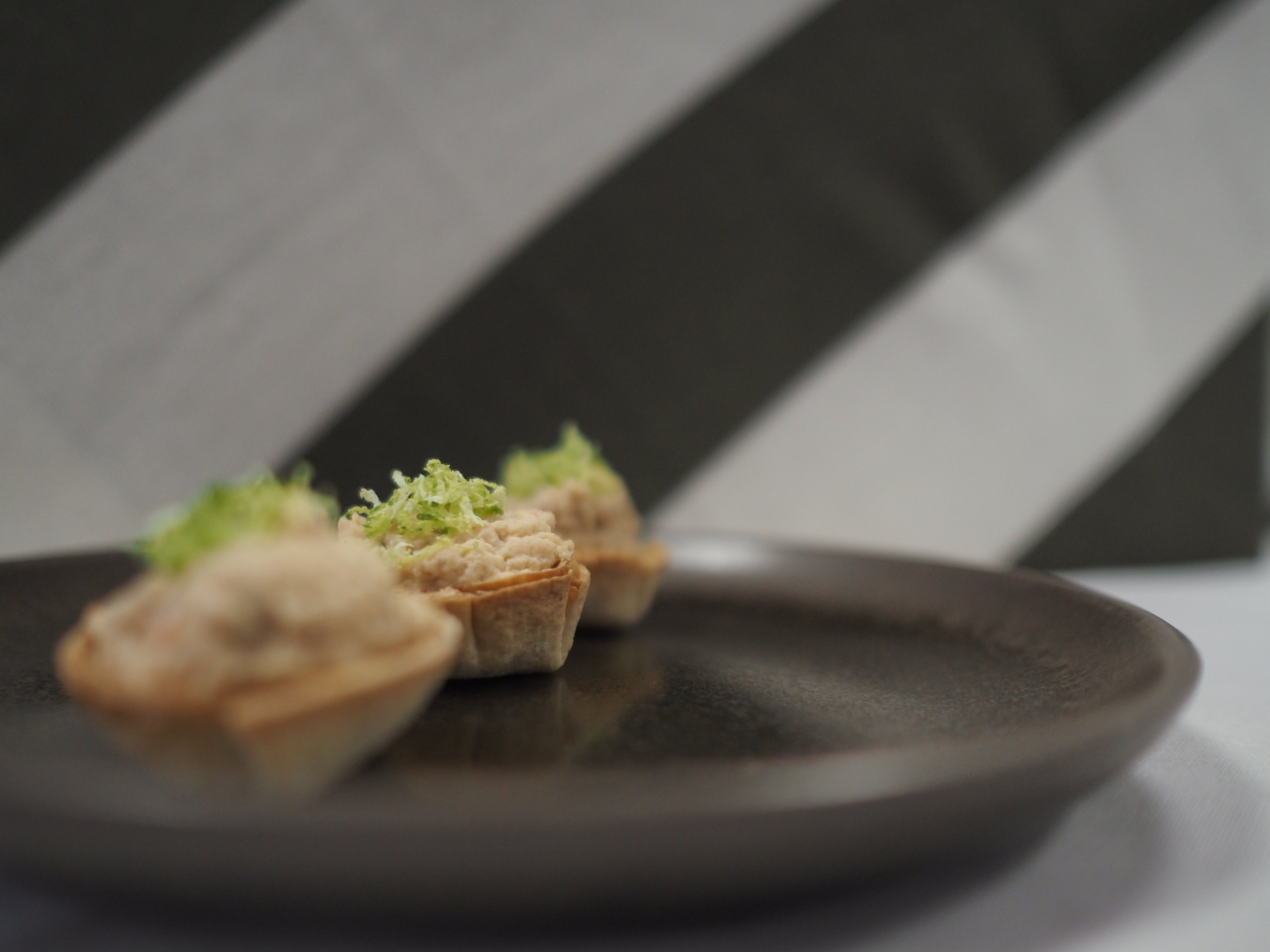 Makrut Lime Crab Crown on Crisp Wonton
