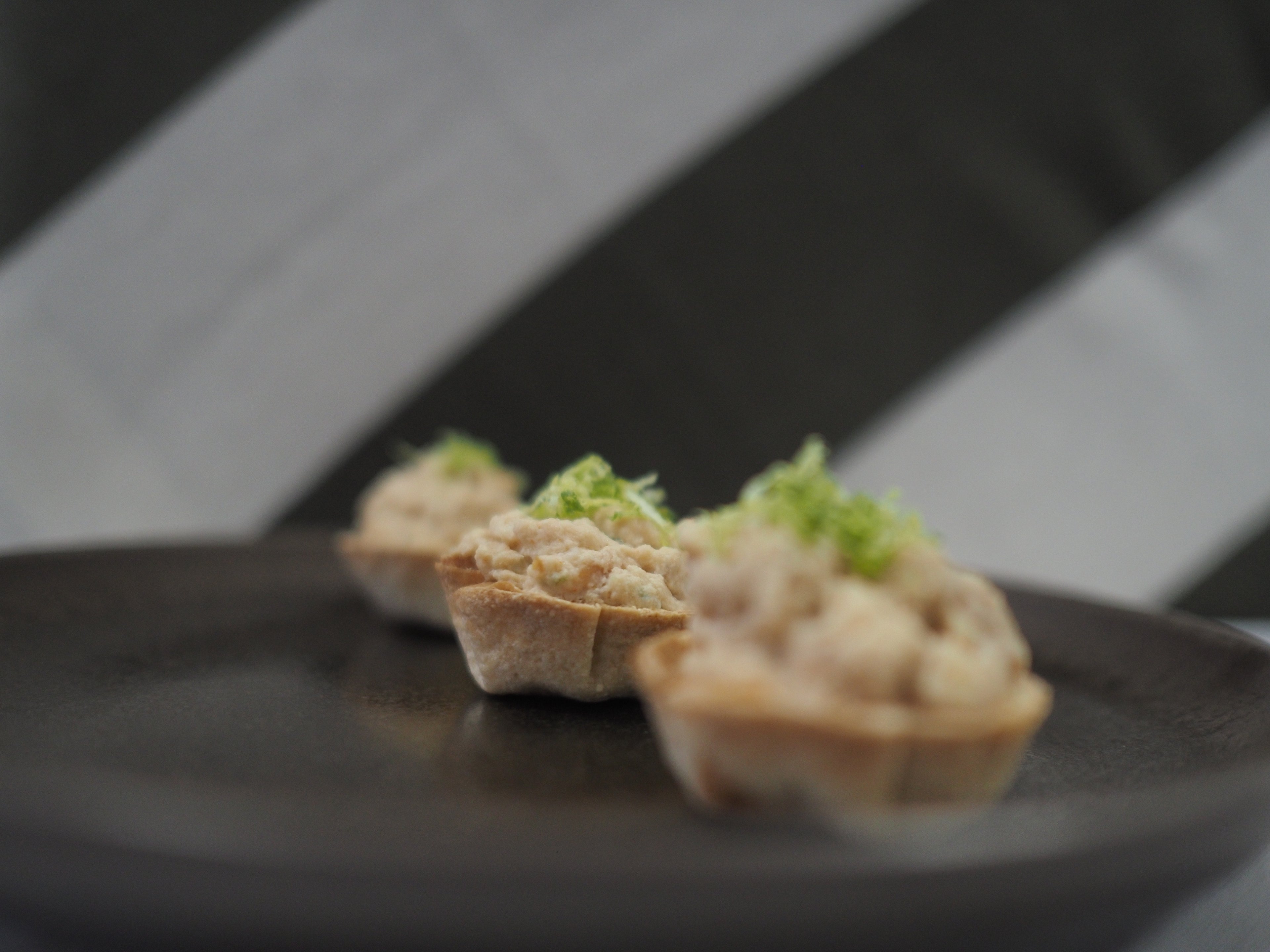 Makrut Lime Crab Crown on Crisp Wonton