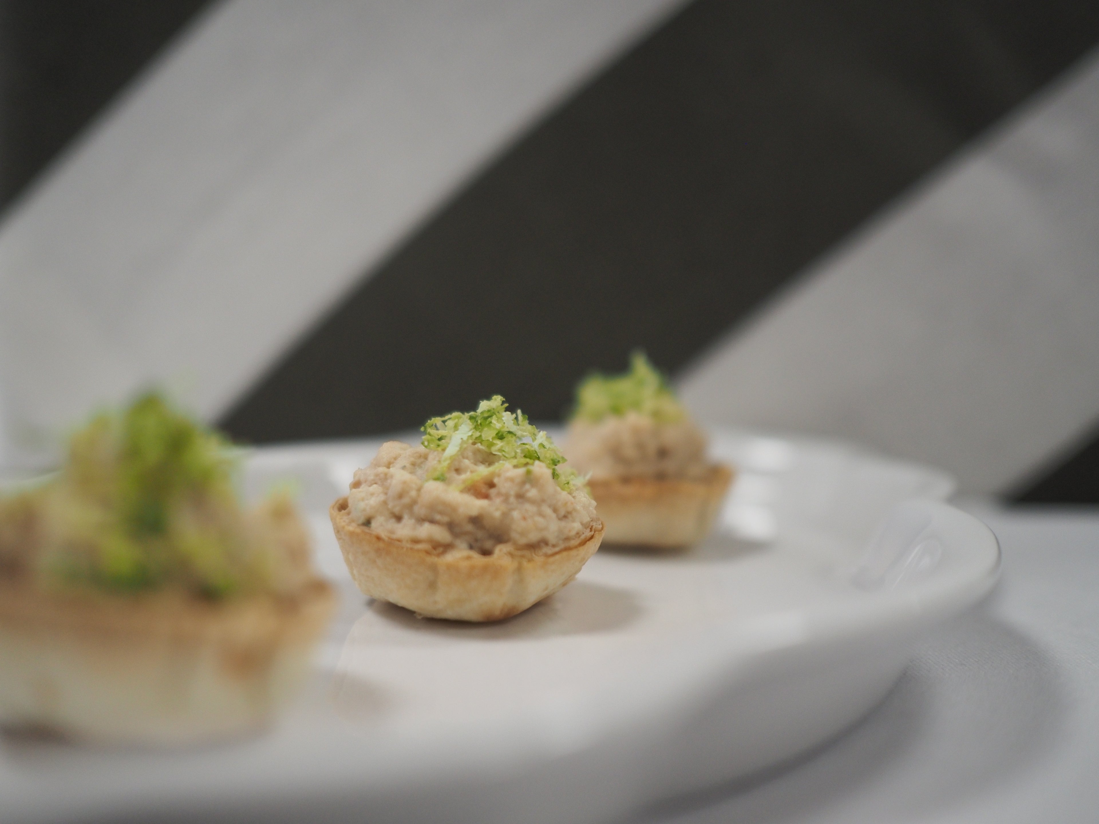 Makrut Lime Crab Crown on Crisp Wonton