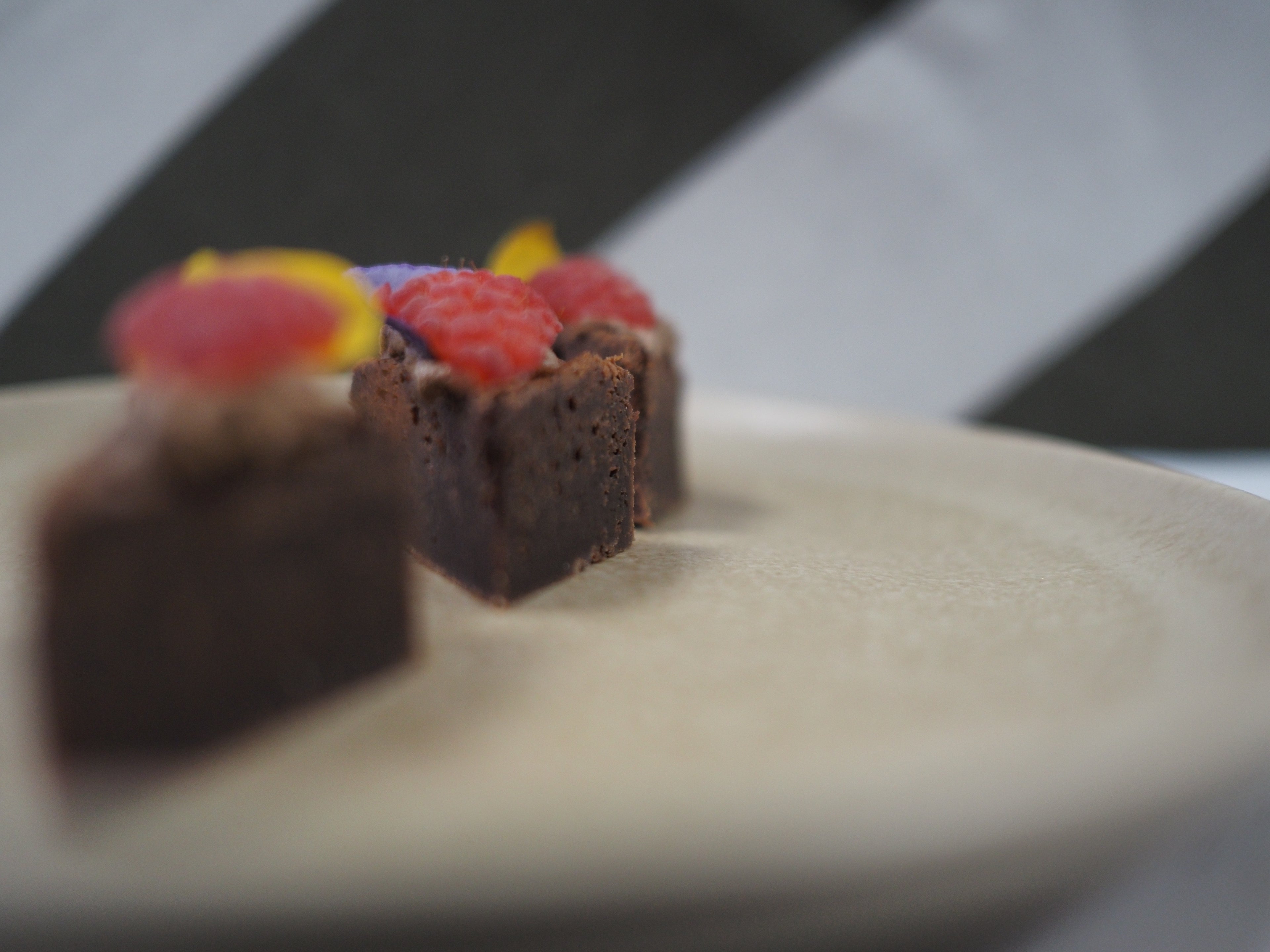 Vegan Chocolate and Raspberry Brownie