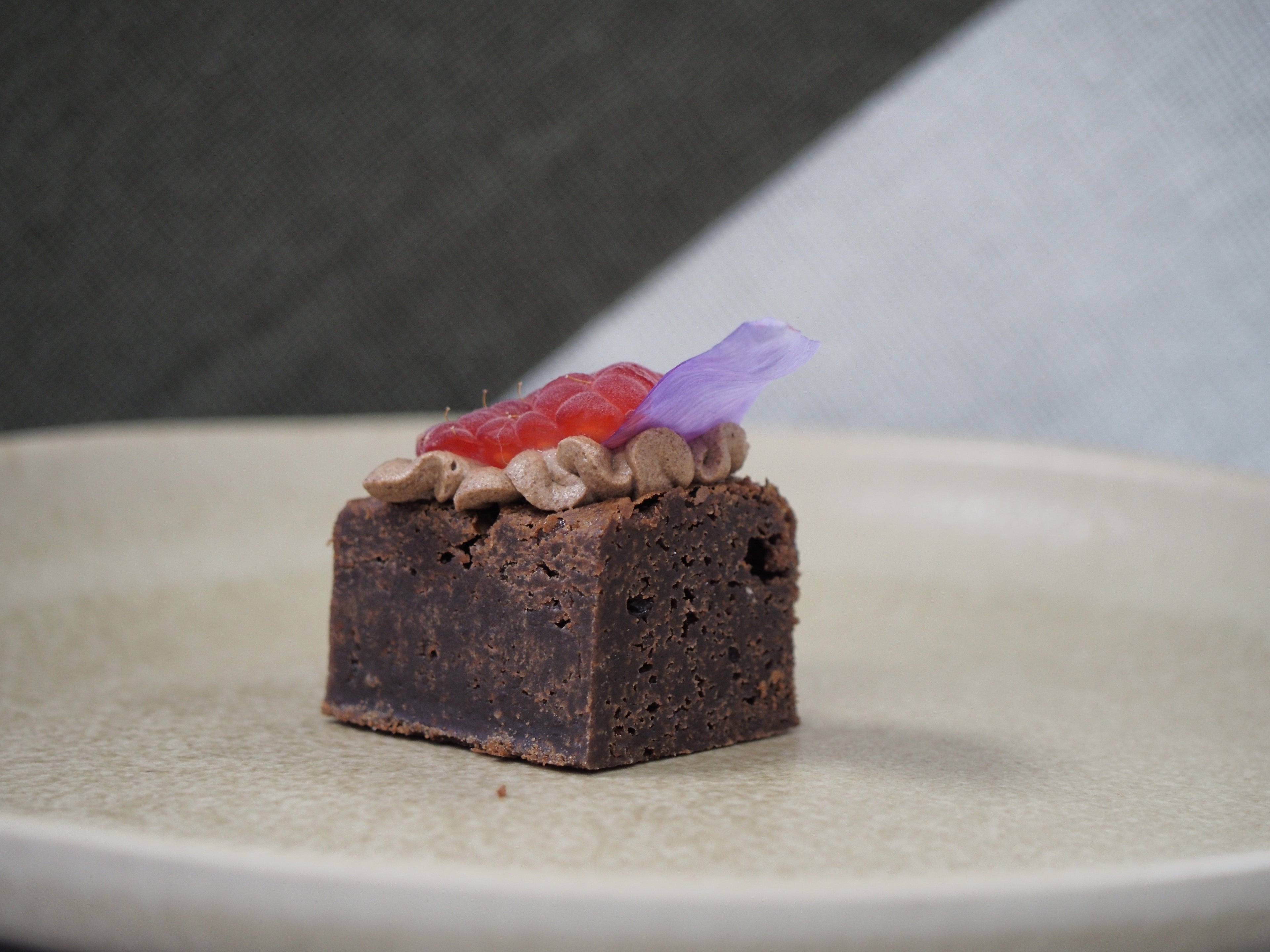 Vegan Chocolate and Raspberry Brownie