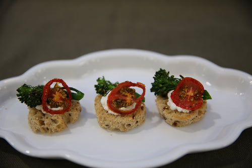 Charred Broccoli and Ricotta Crostini