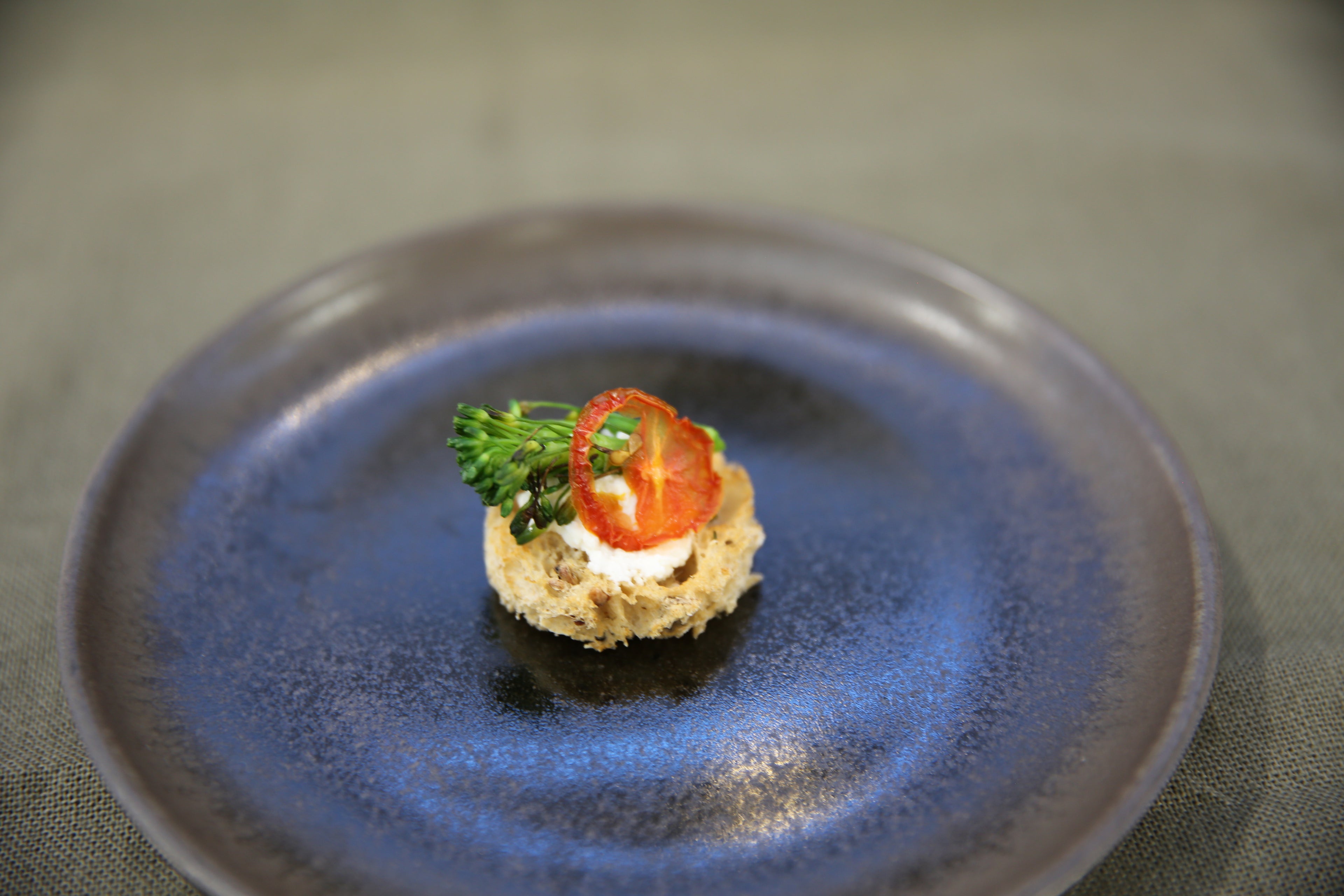 Charred Broccoli and Ricotta Crostini