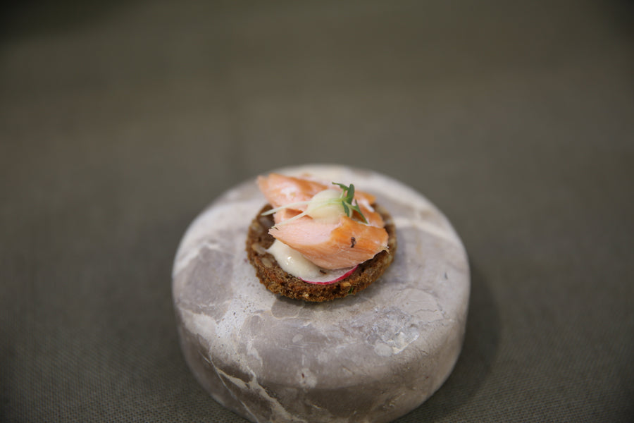 Smoked Trout and Horseradish on Rye