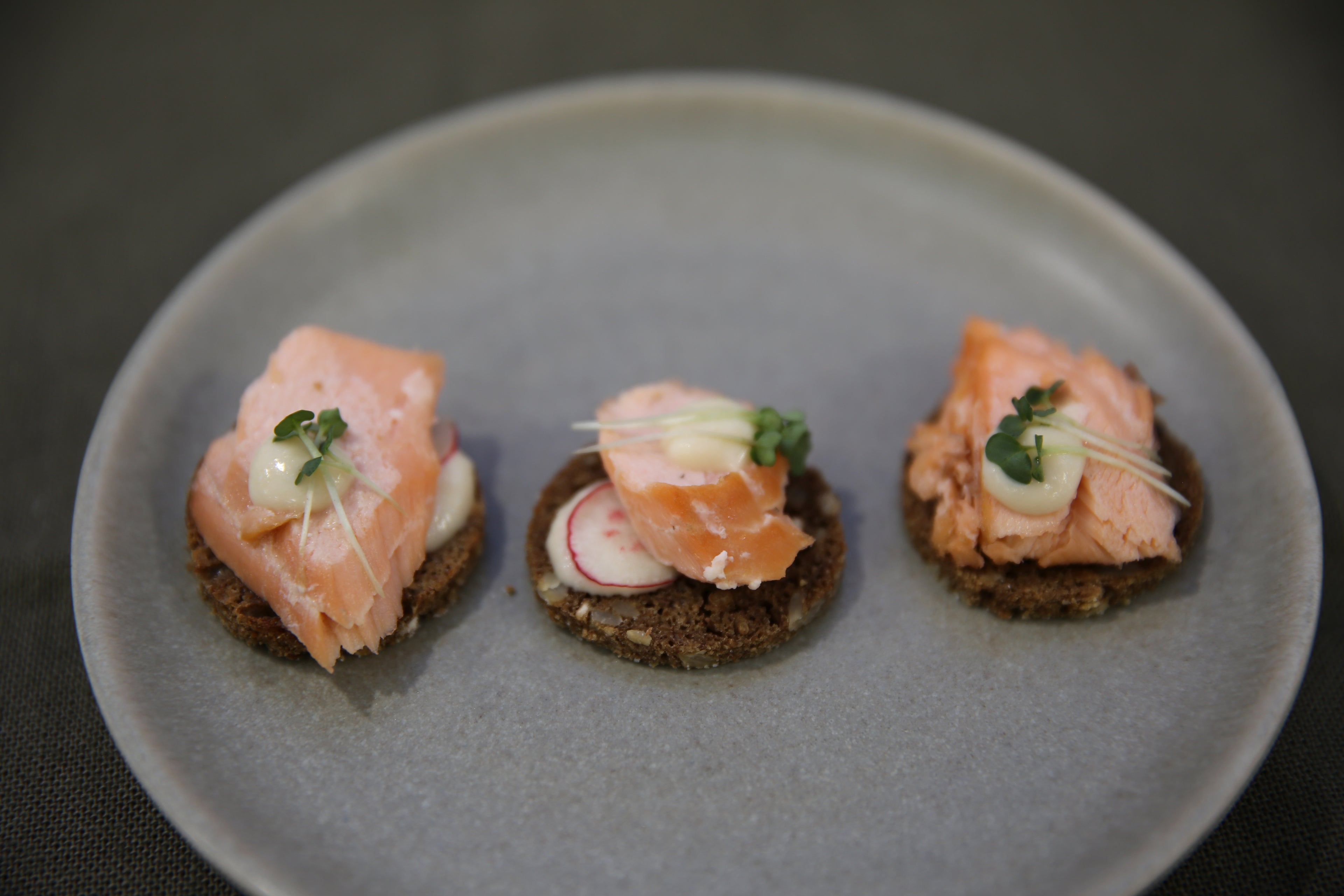 Smoked Trout and Horseradish on Rye
